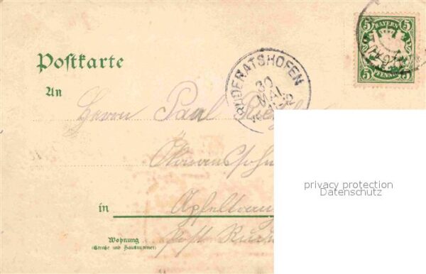 Militaria Regimente Regimentkarte Reserve Bayern Parole – Bild 2