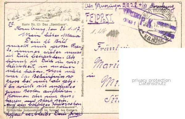 Militaria Humor Künstlerkarte – Bild 2