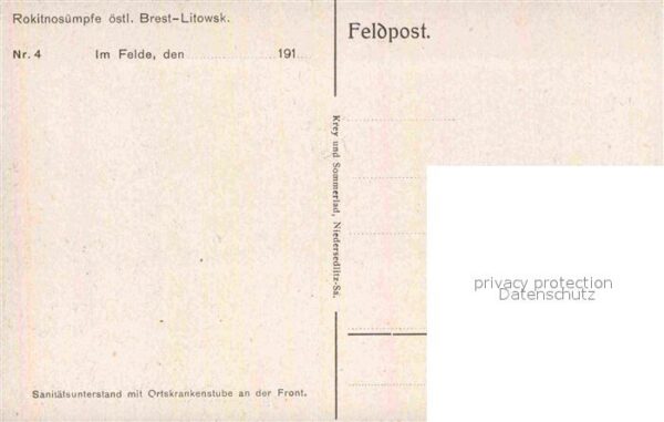 Brest-Litowsk WK1 Rotes Kreuz Militaria Lazarett Russ – Bild 2