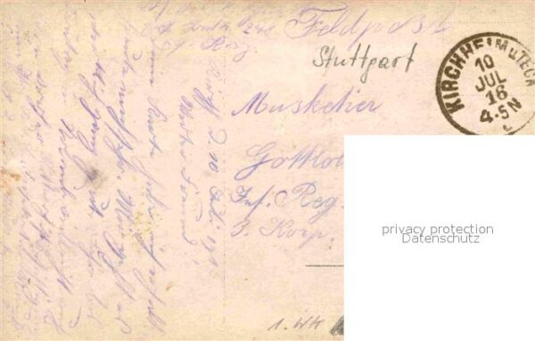 Militaria Jugend Gruppenfoto WK1 Stuttgart – Bild 2