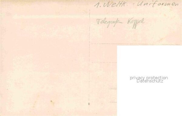 Militaria Telegraphie WK1 Uniformen Telegrafie – Bild 2