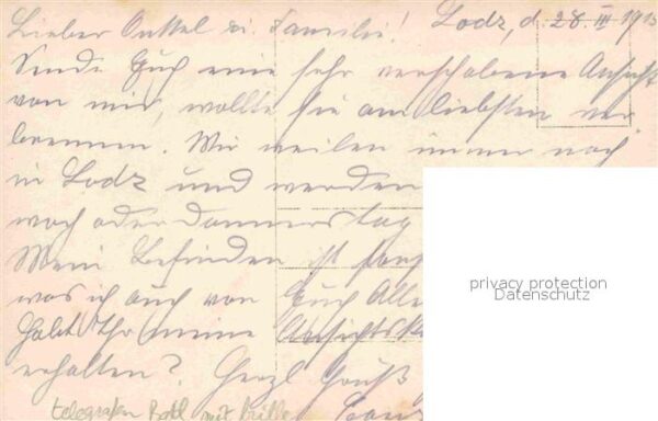 Litzmannstadt Lodz Telegrafen bataillon Brille Soldat WK1 – Bild 2