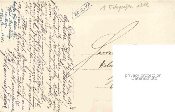Militaria Telegraphie 1 Telegraphie abtl.  WK1 Soldat mit Gew – Bild 2