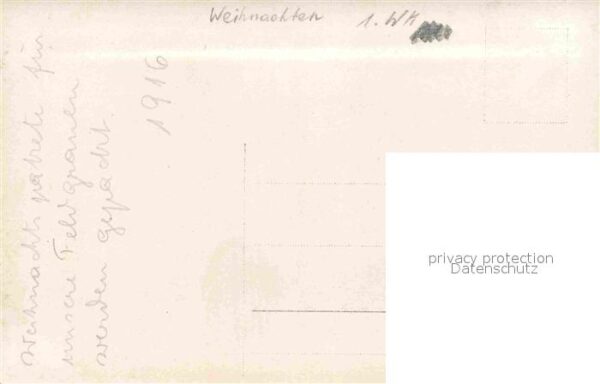 Militaria Weihnachten Silvester Feldgrauen WK1 Soldatenleben Kaserne – Bild 2
