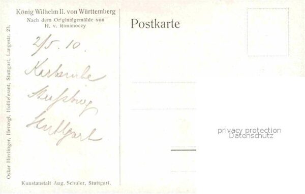 Militaria Adel König Wilhelm II von Württemberg – Bild 2