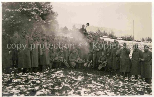 Militaria Schweiz Neuchatel Gruppenfoto Soldatenleben Win