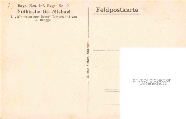 Feldgottesdienst Militaria Religion Temperabild von J.He – Bild 2