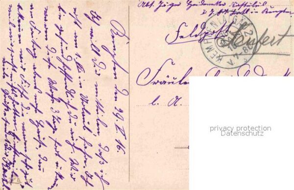 Militaria Schuetzengraben WK1 Künstlerkarte – Bild 2