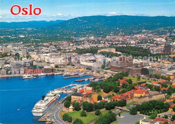 Oslo Norwegen Aerial View