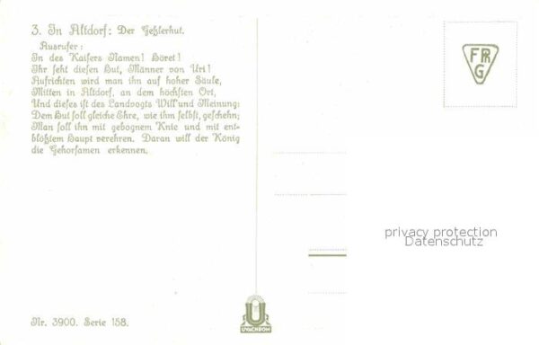 Maerchen Sagen Wilhelm Tell Nr. 3900 Serie 158 Otto Pe – Bild 2