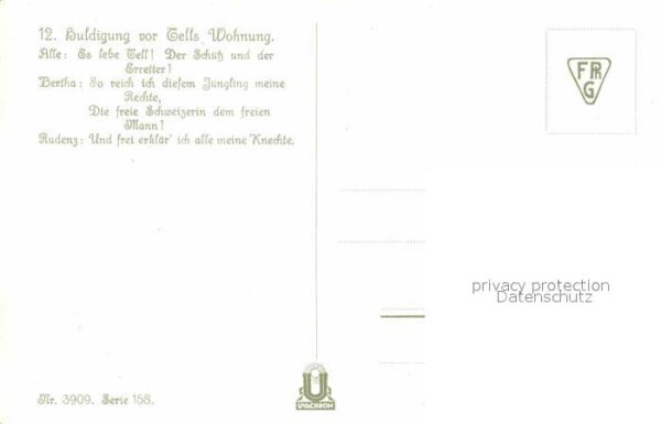 Tell Wilhelm Huldigung vor Tells Wohnung Otto Peter – Bild 2