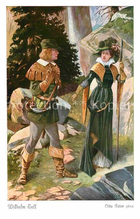 Tell Wilhelm Eine wilde Waldgegend Otto Peter Nr. 39