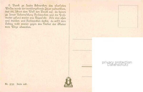 Maerchen Sagen Rotkäppchen Brüder Grimm Otto Kubel Nr. – Bild 2