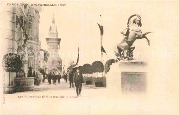 Exposition Universelle Paris 1900 Les Puissances Etrangeres sur la berge