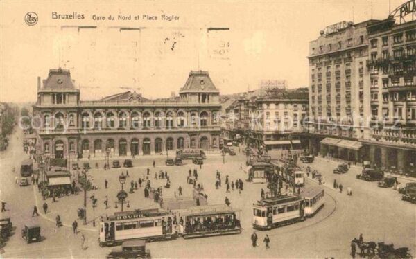 Strassenbahn Bruxelles Gare du Nord Place Rogler