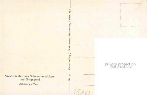 Trachten Schaumburg-Lippe Achttouriger Tanz – Bild 2