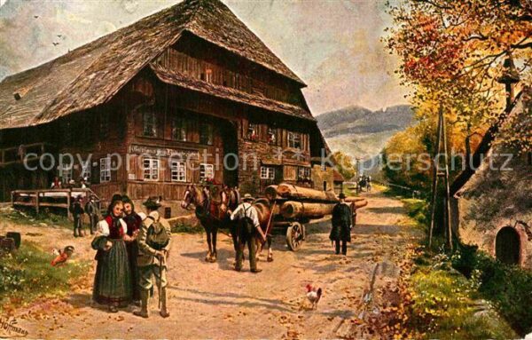 Hoffmann Heinrich Gasthaus zum Himmelreich Eingang ins Hö