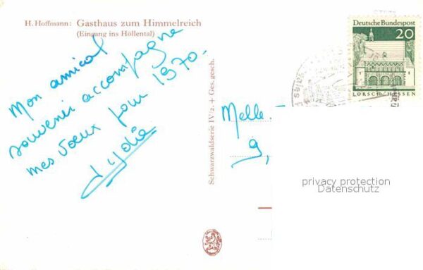 Hoffmann Heinrich Gasthaus zum Himmelreich Eingang ins Hö – Bild 2