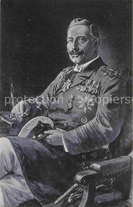 Wilhelm II Künstlerkarte Prof. Willy Stöwer Wohlfa