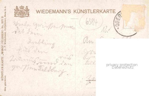Verlag Wiedemann WIRO Nr. 2071 B Feldberg Taunus Hirsch – Bild 2