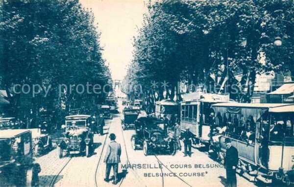 Strassenbahn Marseille Cours Belsung