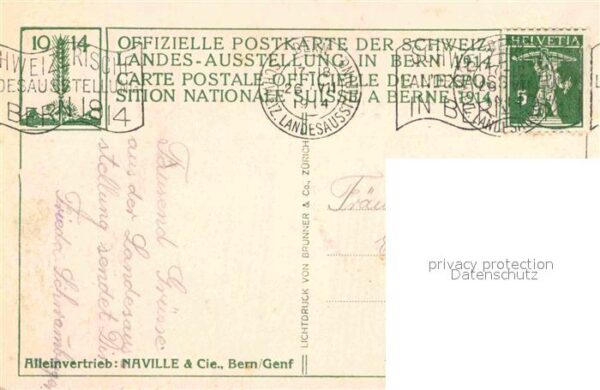Landesausstellung Bern 1914 Hospes – Bild 2