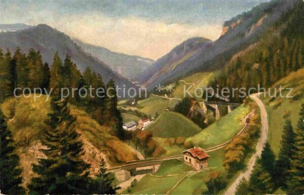Hoffmann Heinrich Höllental bei der Ravennaschlucht