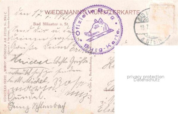 Verlag Wiedemann WIRO Nr. 2061 C Bad Münster am Stein – Bild 2