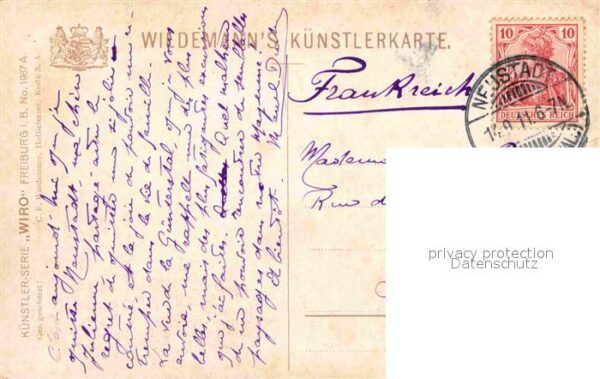 Verlag Wiedemann WIRO Nr. 1987 A Freiburg im Breisgau Günterstal – Bild 2