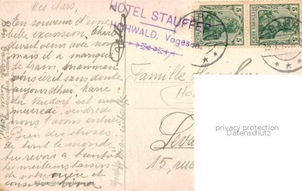 Hoffmann Heinrich Sägemühle im Hohwald – Bild 2