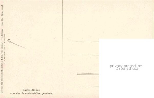 Hoffmann Heinrich Baden-Baden Blick von der Friedrichshöh – Bild 2