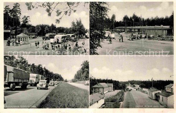 Grenze Douane Zoll Autobahn Helmstedt Haltestelle Interzon
