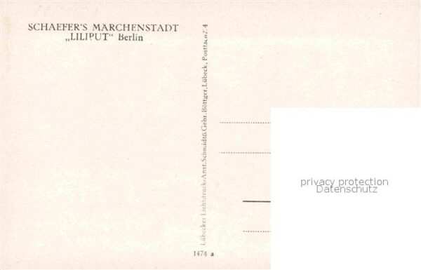 Kuriosum Schaefer's Märchenstadt Liliput Berlin – Bild 2