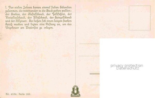 Maerchen Sagen Die sieben Schwaben Georg Mühlberg Nr. – Bild 2