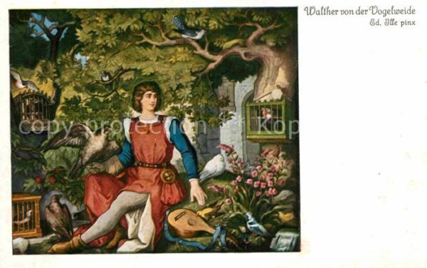 Kuenstlerkarte Ed. Ille Walther von der Vogelweide Nr.