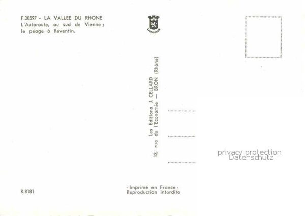 Autobahn Autoroute Vallee du Rhone Reventin – Bild 2