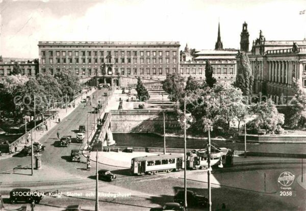 Strassenbahn Stockholm Slottet och Riksdagshuset