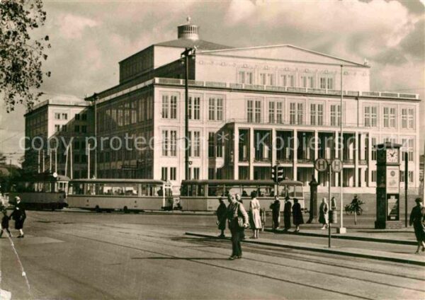 Strassenbahn Leipzig Opernhaus Karl-Marx-Platz