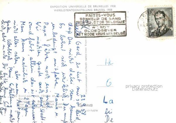 Exposition Universelle Bruxelles 1958 Rond-Point de l'Etoile Avenue de Benelu – Bild 2