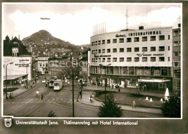 Strassenbahn Jena Thälmannring Hotel International
