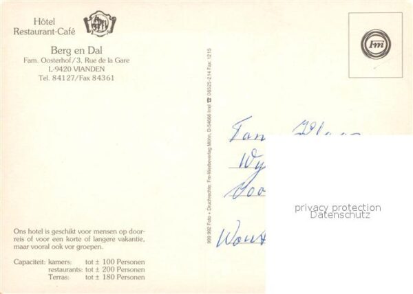 Vianden Hotel Berg en Dal – Bild 2