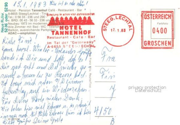Steeg Tirol Hotel Tannenhof – Bild 2