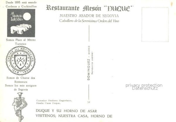Segovia Restaurante Meson Duque – Bild 2