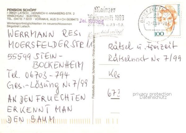 Latsch Vinschgau Pension Schöpf – Bild 2