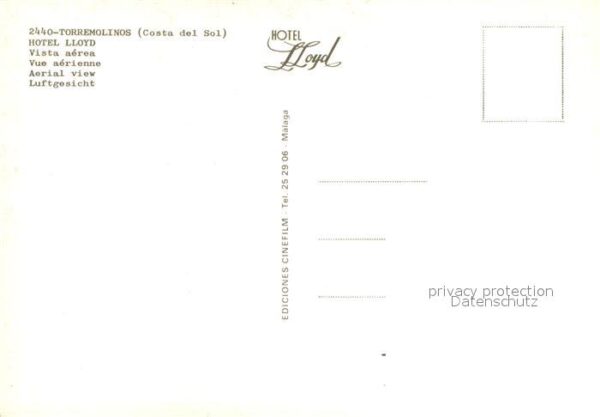 Torremolinos Hotel Lloyd Fliegeraufnahme – Bild 2