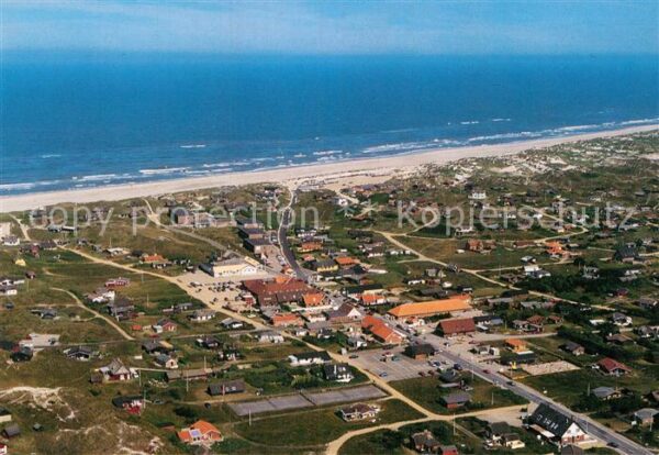 Henne Strand Fliegeraufnahme