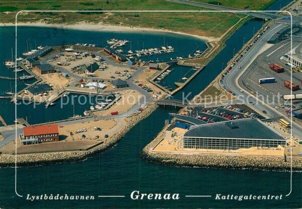 Grenaa Fliegeraufnahme Lystbädehavnen Kattegat