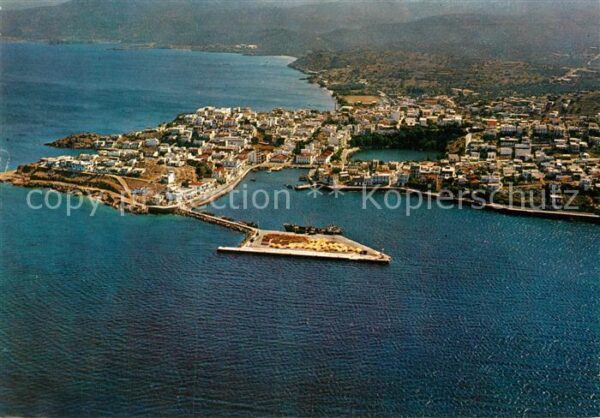 Crete Kreta Fliegeraufnahme Aghios Nikolaos