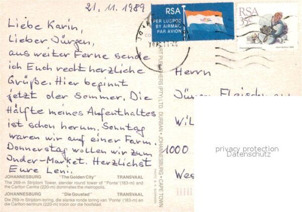Johannesburg Gauteng Fliegeraufnahme Strijdom Tower Carlton – Bild 2