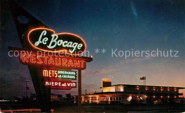 Quebec Le Bocage Restaurant